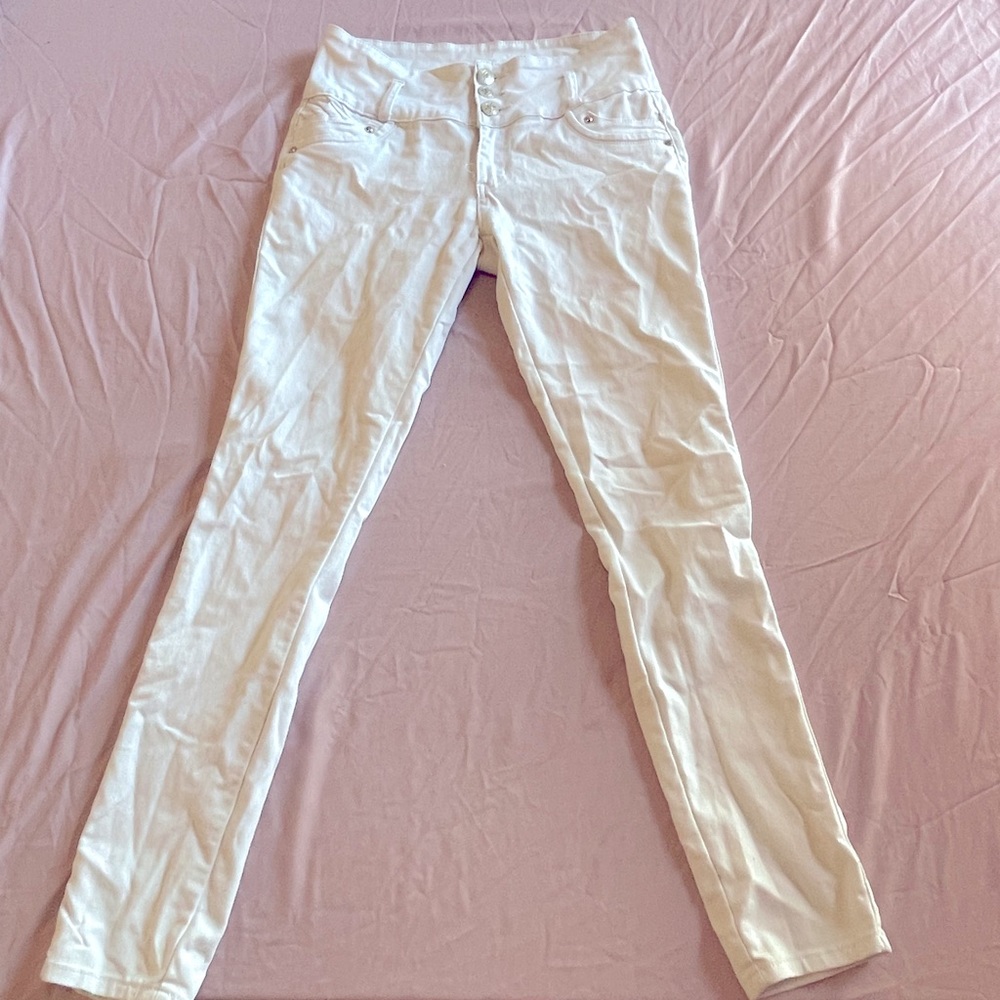 Stretch white jeans SIZE 11